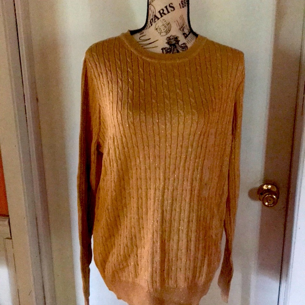 Light weight cable knit sweater